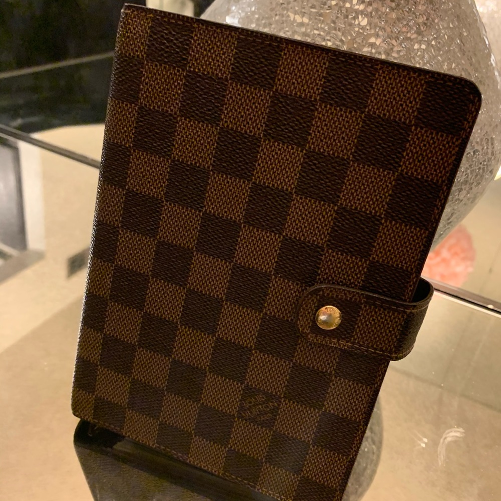 ***SOLD***Louis Vuitton Agenda mm Damier Ebene